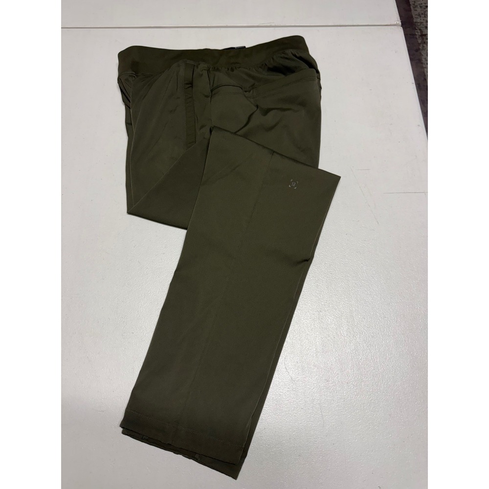 LULULEMON GREAT WALL PANT GREEN OLIVE SIZE MEDIUM